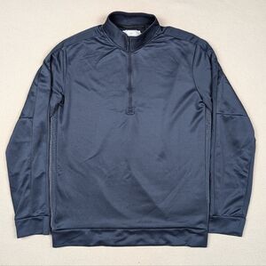 Adidas Golf Men's AdiCross Navy Blue 1/4 Zip Pullover Sweater Size Small